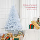 HOMCOM 5ft White Christmas Tree Artificial Christmas Tree with 536 Branch Tips and Metal Stand