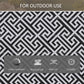 Outsunny Reversible Outdoor RV Rug, Patio Floor Mat, 6' x 9' Plastic Straw Rug for Backyard, Deck, Beach, Camping, Black & White