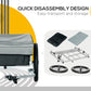 Aosom Bike Cargo Trailer Bicycle Luggage Carrier Cart with Cover Black Red