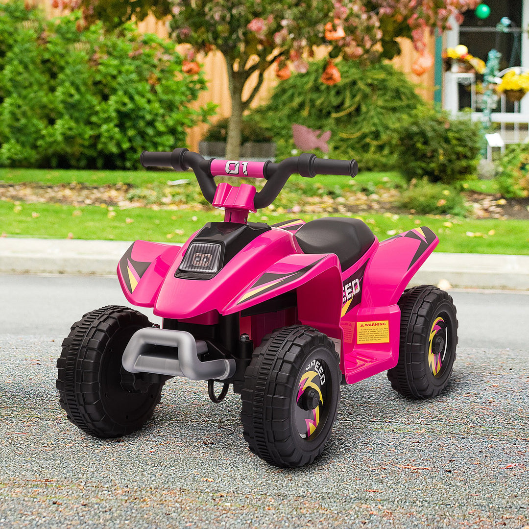 Aosom Kids Ride on ATV, 6V Battery Powered Quad Car with Forward, Reverse Switch, for Boys Girls 18-36 Months, Green