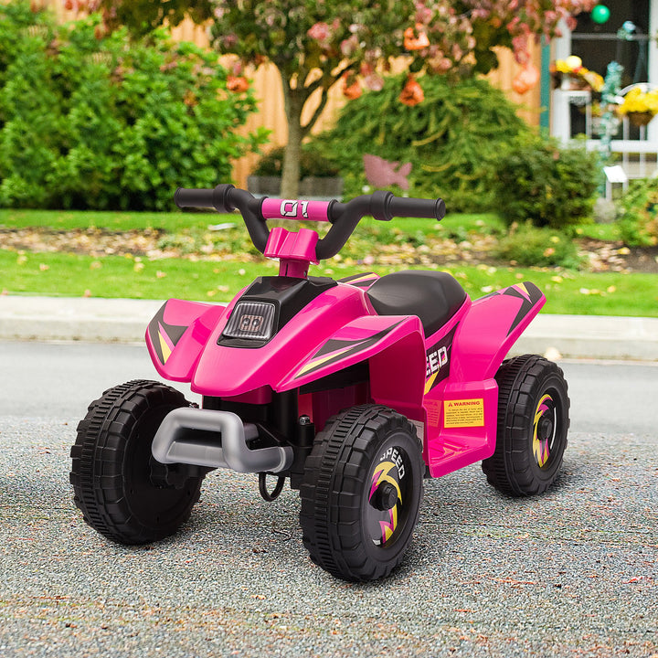 Aosom Kids Ride on ATV, 6V Battery Powered Quad Car with Forward, Reverse Switch, for Boys Girls 18-36 Months, Green