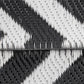Outsunny Reversible Outdoor RV Rug, Patio Floor Mat, 5' x 8' Plastic Straw Rug for Backyard, Deck, Beach, Camping, Black & White