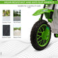 Aosom Kids Dirt Bike Battery-Powered Ride-On Electric Motorcycle with Charging 12V Battery, Training Wheels Green