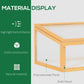 Outsunny Wooden Cold Frame Greenhouse Garden Portable Raised Planter with Openable Top for Indoor, Outdoor, Flowers, Vegetables, Plants, 35.5"x23.5"x15.75", Light Brown