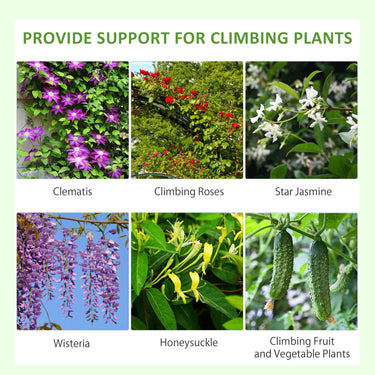 Outsunny Metal Trellis Set of 2, Garden Trellis for Climbing Plant Support Frames, Leaf Design