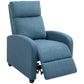 HOMCOM Fabric Recliner Chair Manual Home Theater Seating Single Reclining Sofa Chair with Padded Seat for Living Room, Dark Grey