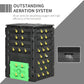 Outsunny Compost Bin, Garden Composter with 80 Vents and 2 Sliding Doors, 120 Gallon (450L), Black