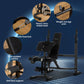 Soozier Press Bench, Heavy Duty Multiple Function Workout Adjustable Bench with Preacher Curl, Leg Developer