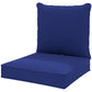 Outsunny Patio Chair Cushions, Thick Deep Seat Outdoor Seat Cushion with Back Cushion, Beige