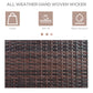 Outsunny Outdoor Storage Cabinet, Patio Storage Box Rack Rattan Wicker Pool Towel Valet Organizer Poolside Garden Lawn Bathroom Furniture Shelf w/ Shelf Drawer, Dark Brown