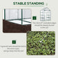 Outsunny 56" x 29" x 77" Walk-in Greenhouse, Mini Greenhouse with 4 Shelves, Roll-Up Door and Weatherized Cover, Clear