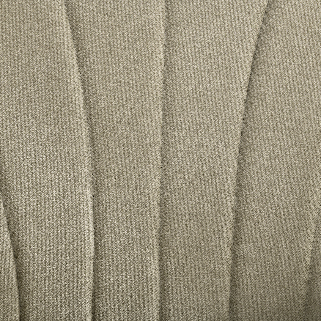 HOMCOM Fabric Armchair, Modern Accent Chair with Wood Legs for Living Room, Bedroom, Home Office, Beige