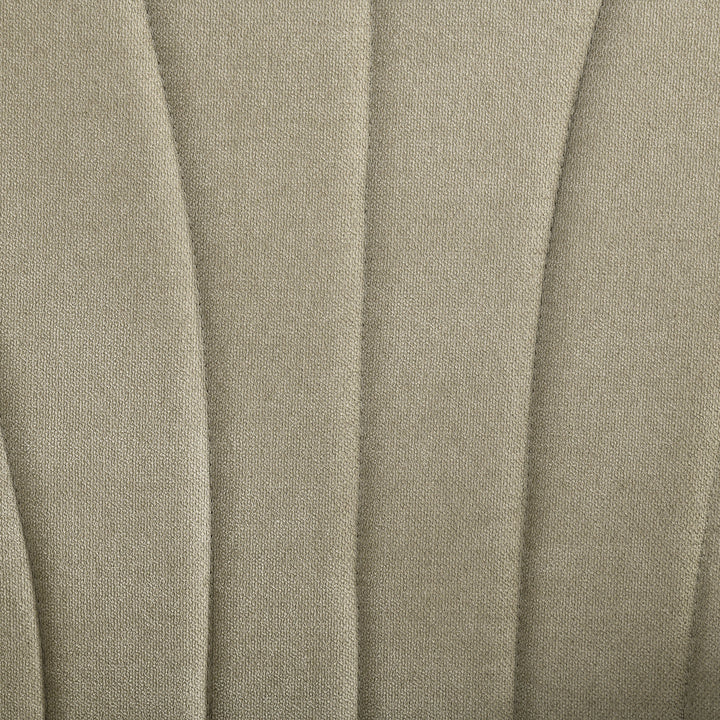 HOMCOM Fabric Armchair, Modern Accent Chair with Wood Legs for Living Room, Bedroom, Home Office, Beige