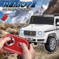 Aosom Mercedes Benz G500 Licensed 12V Kids Ride on Car with Remote Control, Music, Lights, MP3 for 37-96 months, Black