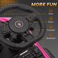 Qaba 6V Maserati GT2 Licensed Electric Car for Kids, Ride on Car with Under Seat Storage, LED Headlights Music, Pink