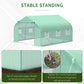 Outsunny Outdoor Greenhouse Walk-In Greenhouse Portable Greenhouse Canada Garden Plant Flower Seed Greenhouse W/ Premium Steel Frame