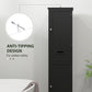 HOMCOM Freestanding Bathroom Cabinet with Drawer and 2 Doors, Tall Bathroom Cupboard for Kitchen, Study, Living Room