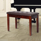 HOMCOM 30" Piano Bench with Padded Cushion and Storage, Faux Leather Keyboard Bench with Solid Wood Legs, Black