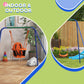 Outsunny Kid Swing Set with Safety Harness for Baby, Kids 6 Months+, Heavy Duty Swing Set for Indoor/Outdoor, Backyard, Orange