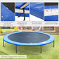 Soozier 14FT Trampoline Pad Replacement, Î¦168" Spring Cover, Water-Resistant Universal Round Trampoline Safety Pad, No Holes for Pole, Blue