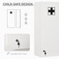 kleankin Wall Mount Medicine Cabinet, 5-tier Lockable Bathroom Cabinet with 2 Keys and Adjustable Shelves, White
