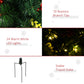 HOMCOM 2.5ft 2 Pieces Prelit Artificial Christmas Tree with LED Light Mini Xmas Tree with Small Berry Pine Needles Pinecones Decorations for Garden