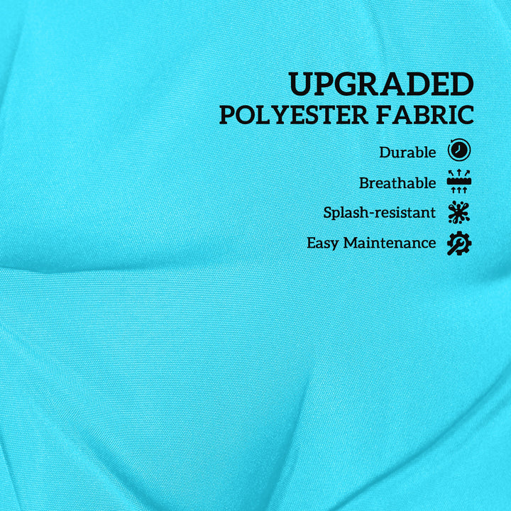 Outsunny Porch Swing Cushion Garden Bench Cushion with Backrest, Non-Slip 2-seater Soft Pad, Swing Chair Mat Replacement for Indoor and Outdoor, 39.4" x 38.6", Wine Red