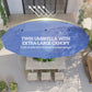 Outsunny 15ft Double-sided Patio Umbrella with Twin Canopy, Extra Large Outdoor Parasol with Crank for Pool, Deck, Market, Blue