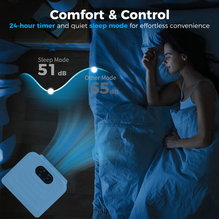 HOMCOM Small Portable AC 8000 BTU, Dehumidifier, Remote Control, 24-Hour Timer, Window Mount Kit for Bedroom, Cream