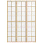 HOMCOM 4 Panel Room Divider, 5.6 ft Folding Wall Divider Room Partition for Home Office, Bedroom, Living Room