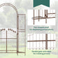 Outsunny 7ft Garden Arch Trellis, Metal Arch, Outdoor Garden Arbor for Climbing Plants, Wedding Decoration