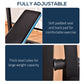 Soozier Adjustable Weight Bench with Barbell Rack and Leg Developer for Weight Lifting and Strength Training Multifunctional Workout Station for Home Gym Fitness, Black