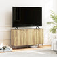 HOMCOM 55" Buffet Cabinet, Modern Sideboard with 2 Fluted Doors and Adjustable Shelf for Kitchen, Living Room, White
