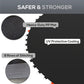 Soozier Trampoline Replacement Mat, Fits 14' Trampoline w/ 80 V-Hooks & 5.5" Springs (Spring & Frame not Included), Black