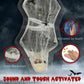 HOMCOM 72 Inch/6ft Life Size Outdoor Halloween Decoration Witch, Animated Prop Decor with Sound and Motion Activated, Light Up Eyes, Creepy Sound