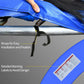 HOMCOM âŒ€12ft Trampoline Pad âŒ€144" Spring Safety Replacement Gym Bounce Jump Cover EPE Foam, Blue