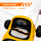 Qaba 6V Electric Go Kart for Aged 3-5 Kids with Music, Light, Horn, Blue