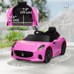 Qaba 12V Maserati Gran Turismo Licensed Kids Electric Car w/ Remote Control, Soft Start, LED Lights, Music, Horn, MP3, White