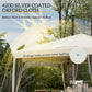 Outsunny 10' x 10' Pop Up Canopy Tent Gazebo with Removable Mesh Sidewall Netting, Carry Bag for Backyard Patio Outdoor, Beige