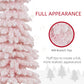 HOMCOM 6 Ft Snow-Flocked Artificial Christmas Tree, Slim Pencil Xmas Tree with Realistic Branches, Metal Base, Green