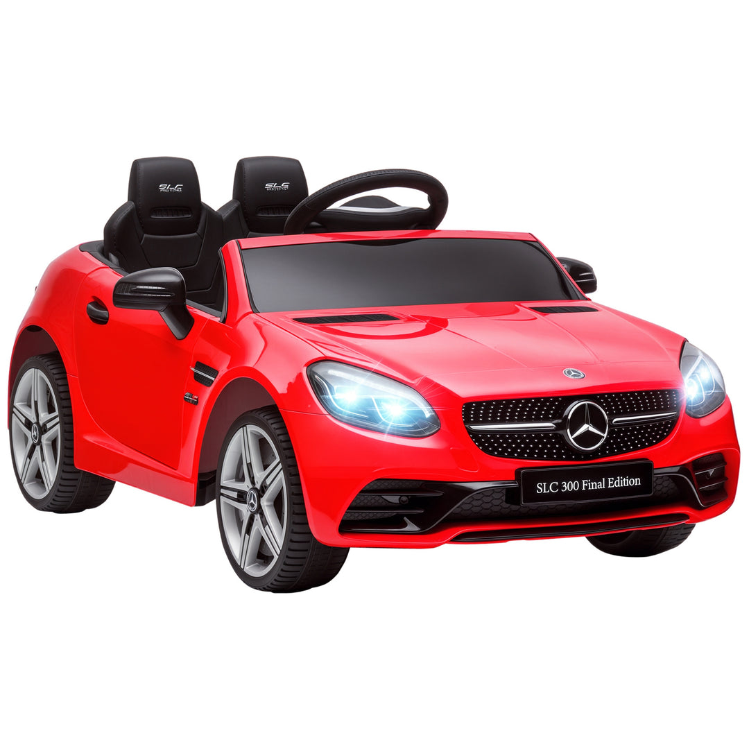 Aosom 12V Ride On Car with Parent Remote Control Two Motors Music Lights Suspension Wheels for 3-6 Years Black
