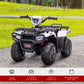 Aosom 12V Kids ATV Quad, 4 Wheeler Battery Powered Electric Vehicle with Music MP3, Headlights, High Low Speed, Treaded Tires, for Boys and Girls Ages 37-60 Months, Pink