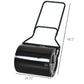 Outsunny 22" Push/Tow Behind Lawn Roller, Heavy Duty Sod Drum Roller Filled with 12 Gal Water/Sand, Grass Flattener for Yard, Patio, Park, Black