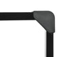 Soozier Wall Mounted Basketball Hoop with 43'' x 30'' Shatter Proof Backboard, for Indoor and Outdoor, Black