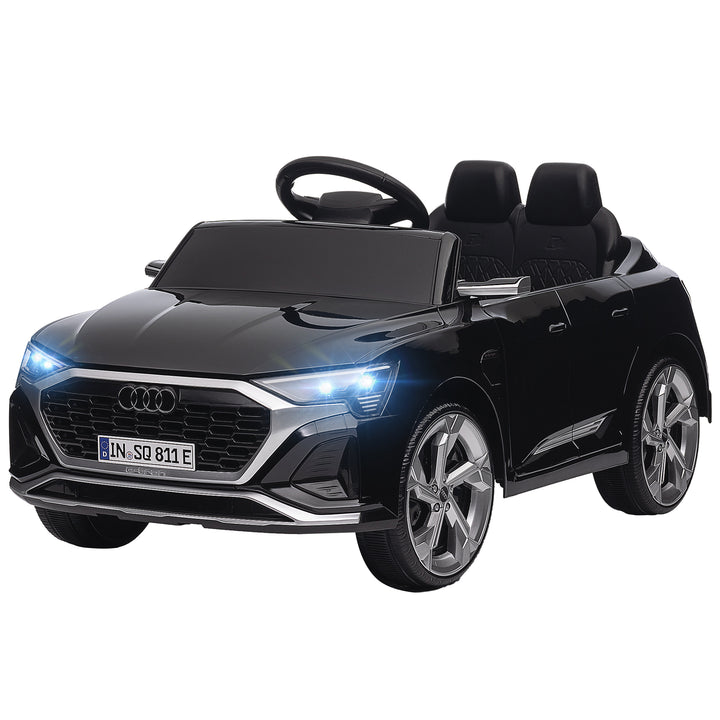 Qaba 12V Battery Powered Kids Electric Car, Audi Q8 etron Sportback Licensed Ride on Car w/ Remote Control, White