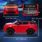 Qaba Land Rover Discovery Sport Licensed 12V Ride on Car w/ Remote, Soft Start, LED Lights, Music Horn, White