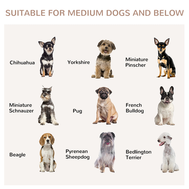 PawHut 31.5" Dog Crate Furniture with Double Doors, for Medium Dogs, White