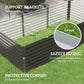 Outsunny 5' x 3' x 2' Raised Garden Bed, Galvanized Planter Box for Growing Flowers, Herbs and Vegetables, Dark Grey