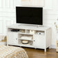 HOMCOM TV Stand for TVs up to 55", TV Unit with Storage Cupboard and Shelves, 55.1" x 15.7" x 27", White
