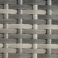 Outsunny 20" Patio Wicker Coffee Table, Outdoor Coffee Table with Plastic Board Underneath the Woven Tabletop for Patio, Garden, Balcony, Mixed Grey